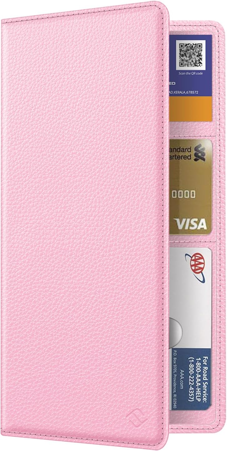 FINPAC Car Registration and Insurance Card Holder, Vehicle Glove Box Card Organizer Wallet Automobile Accessories for License - Image 1